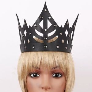 Black Studded Crown Hair Accessory